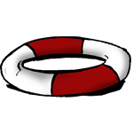 Lifebelt image introducing help text.