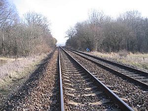 Railway line. Image credit: Rodney Burton