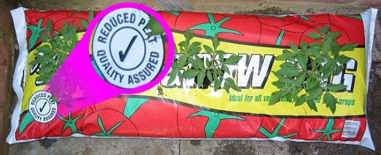 Look out for peat-free, or reduced peat grow-bags