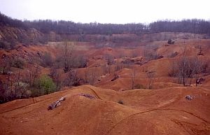 Bauxite mine in Hungary. Image credit and Copyright: Jim Harris