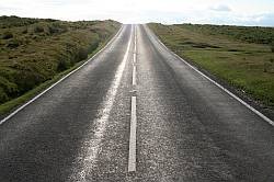 The Reynoldston to Cilibion road, Gower Peninsula. The old red road, so named after the dusty red sandstone soil the road was made of before tarmac was layed.