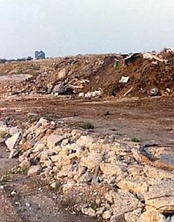 Land fill can cause pollution if not correctly managed.