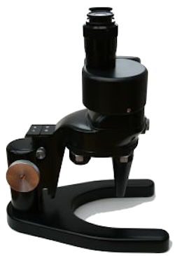 This is a special binocular microscope used to inspect soils.