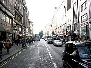 The busy Oxford Street in London, UK. The soil is still there - just underneath!