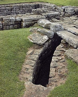 A Roman aqueduct at Chesters fort on Hadrians Wall. The romans recognised the importance of securing a source of clean potable water for their towns and cities.