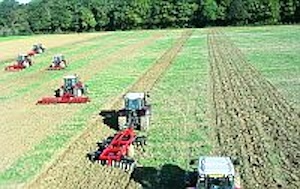 Comparing different soil management techniques.